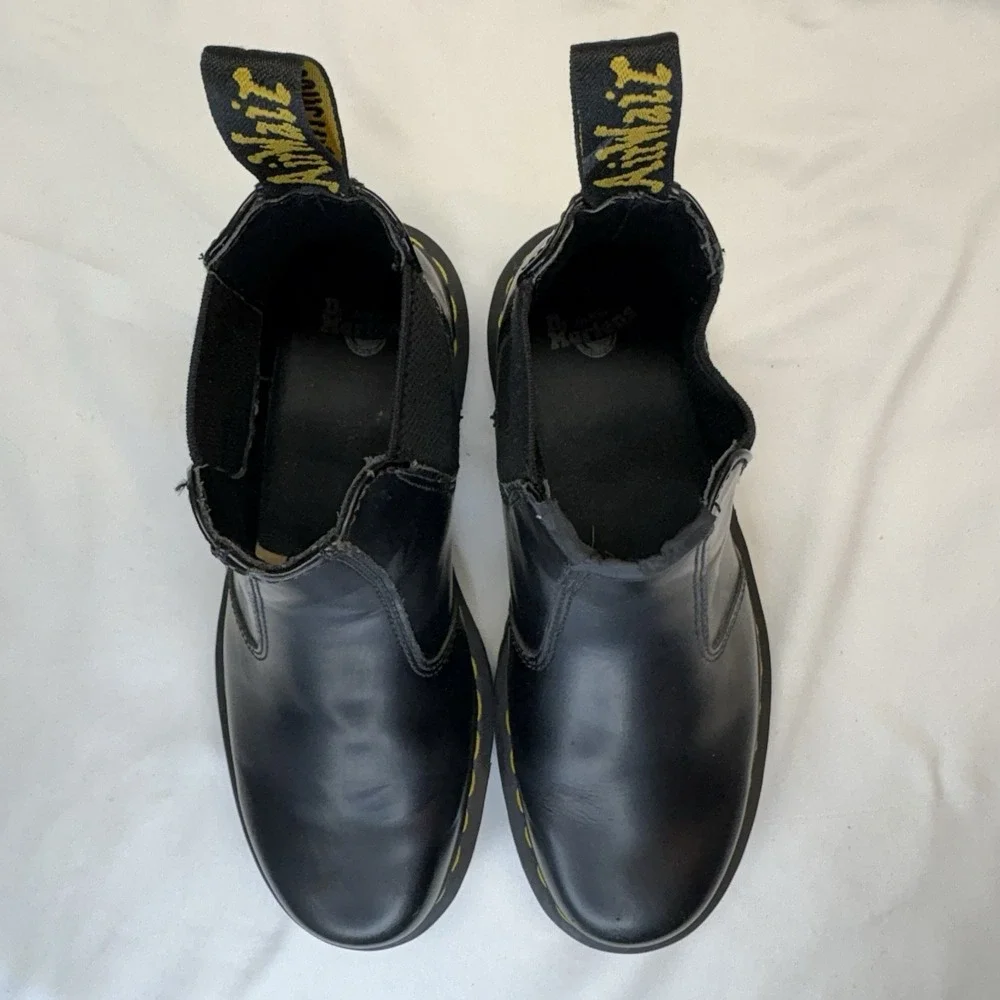 Dr Martens 2976 Bex Chelsea Boot Mens US 7 W 8 Soft Toe Work Black Leather Ankle